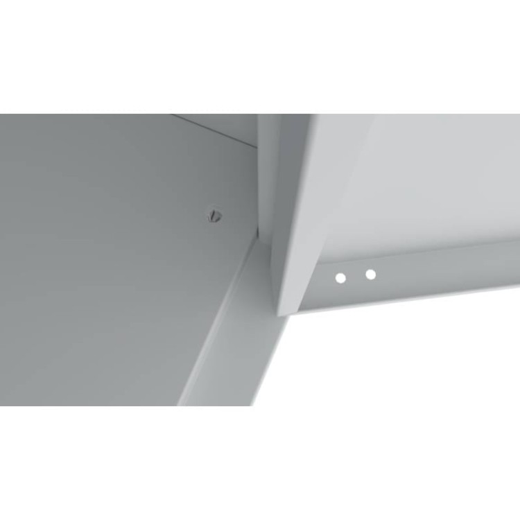 Szafa biurowa SBM m lx widok na środek szafy, z możliwością regulacji stopek od środka szafy, Ral 7035.jpg