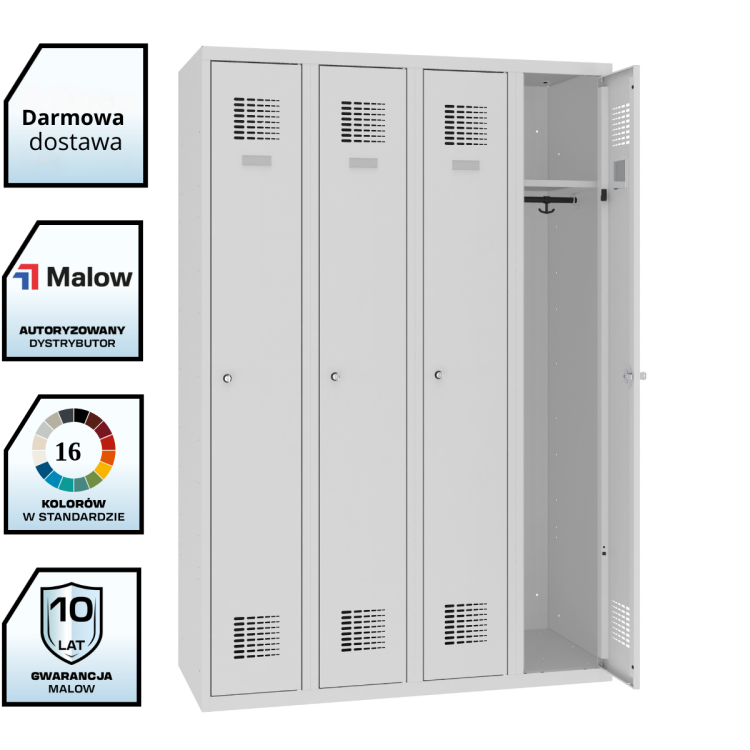 Szafka-metalowa-pracownicza-bhp-czterodrzwiowa-Sum 340-W-120x50x180cm-MALOW-darmowa-dostawa