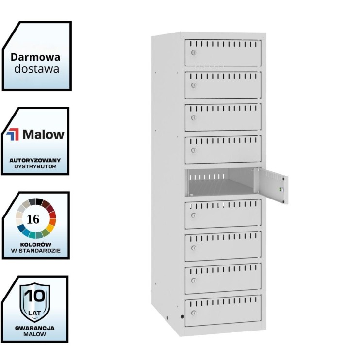 Otwarta szafka do ładowania akumulatorów rowerowych PCS M5109 – stojąca z darmową dostawą