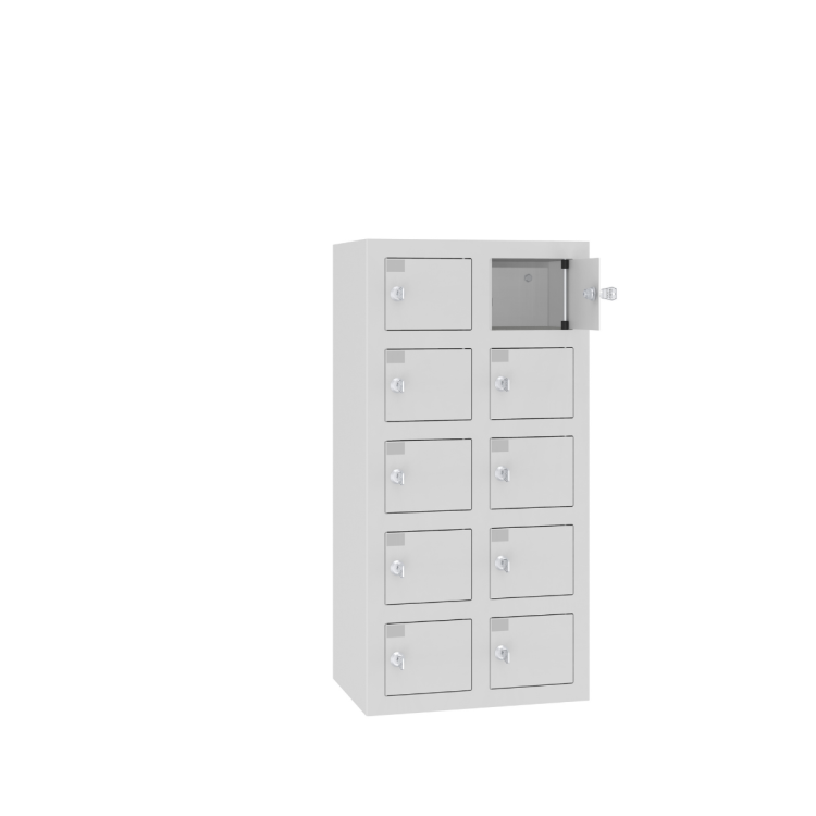 Otwarta szafa do ładowania telefonów WSSv 10 - szafa metalowa do ładowania 10 telefonów z darmową dostawą