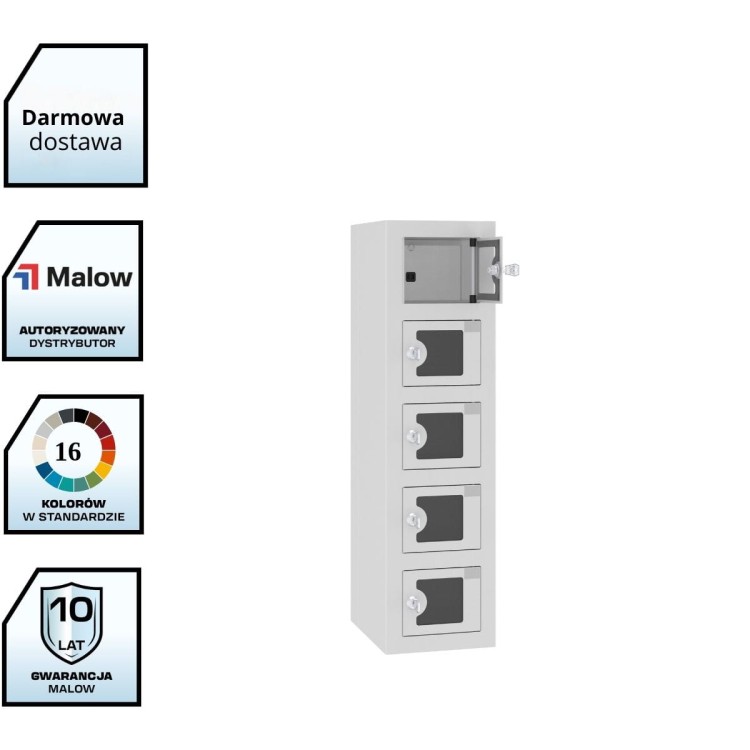 Szafka do ładowania telefonów WSSv 05p z drzwiami plexi z darmową dostawa