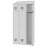 Otwarta szafa socjalna ubraniowa trzydzielna MSum 330v z gniazdkiem elektrycznym i daszkiem z darmową dostawą