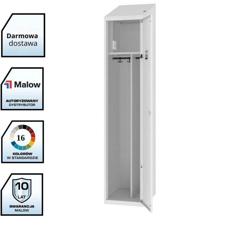 Szafa socjalna z przegrodą MSum 410v z gniazdkiem i daszkiem z darmową dostawą