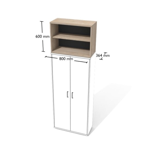 Wizualizacja nadstawek biurowych ANTRAX - pozmebel autoryzowany dystrybutor