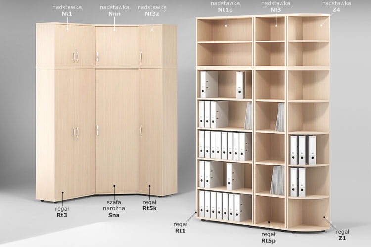 Nadstawka na regał NT1P Dąb Coastland 800 × 364 × 600 h Antrax, z darmową dostawą