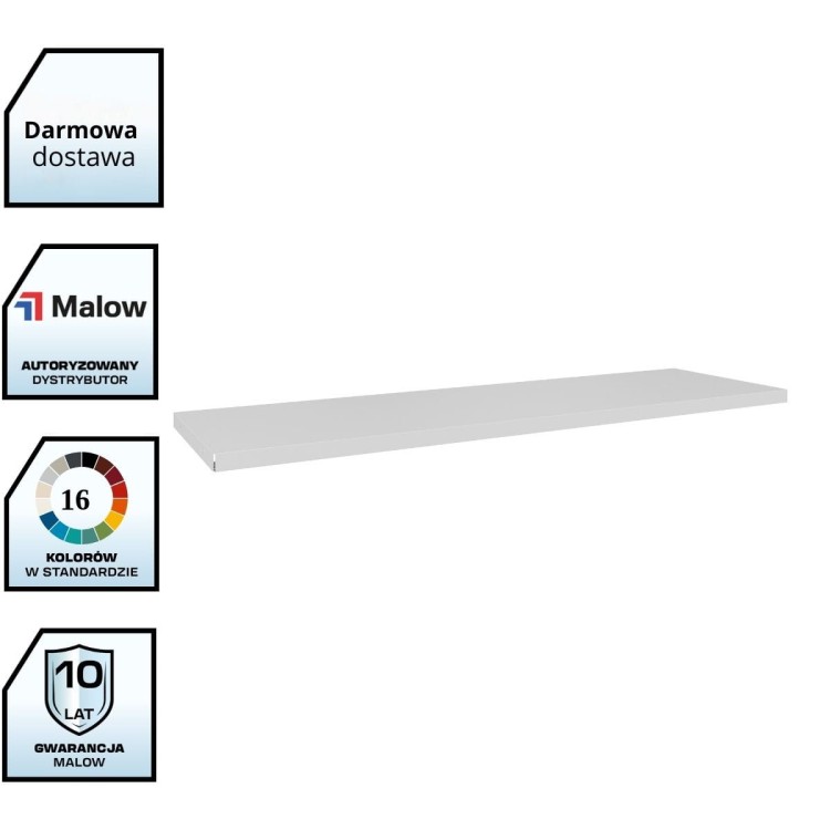 Zwykła półka do szaf z drzwiami chowanymi i żaluzjowymi o szer. 120 cm z darmową dostawą