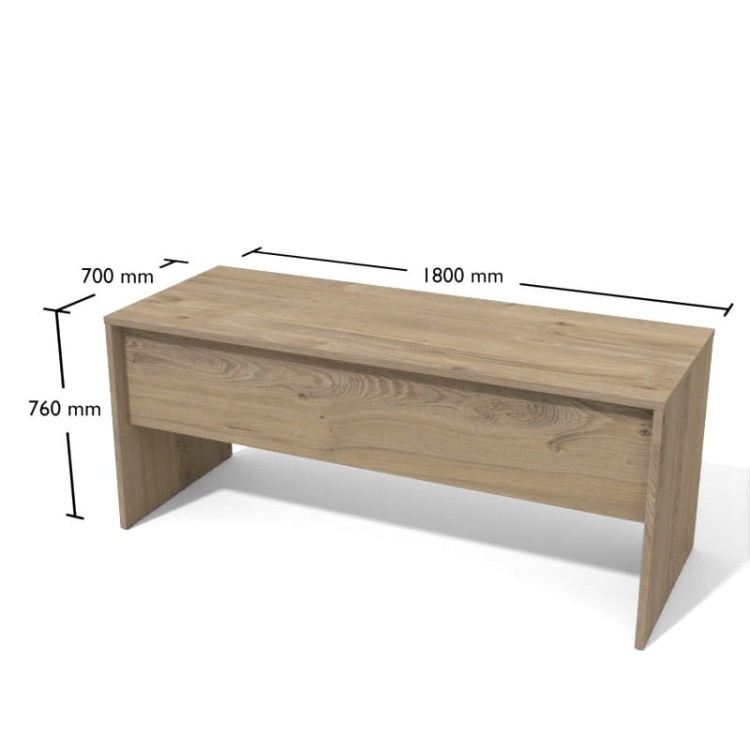 Biurko proste 1800 x 700 Dąb Coastland Btp5-7 Antrax z darmową dostawą