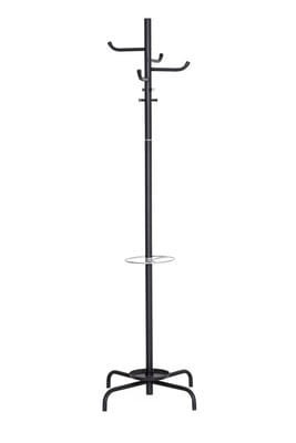 Wieszak stojący ARIZONA BLACK – czarny wieszak biurowy na ubrania