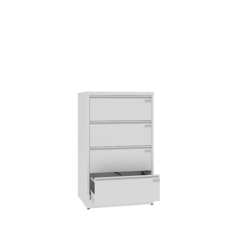 Otwarta szafa kartotekowa A4 SZK 302 – metalowa, 4 szuflady, 2 rzędy, Malow z darmową dostawą