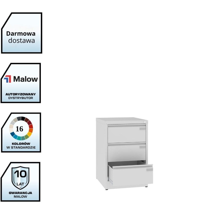 Szafa kartotekowa A5 SZK 304/3 – 3 szuflady A5 z darmową dostawą