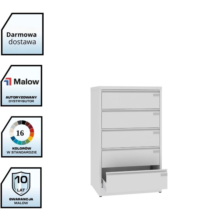 Szafa kartotekowa A5 SZK 305 – 5 szuflad A5 z darmową dostawą