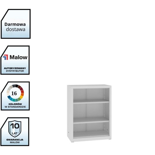 Niski regał metalowy zamknięty na segregatory A4 RZ 102 LX – 800 mm z darmową dostawą