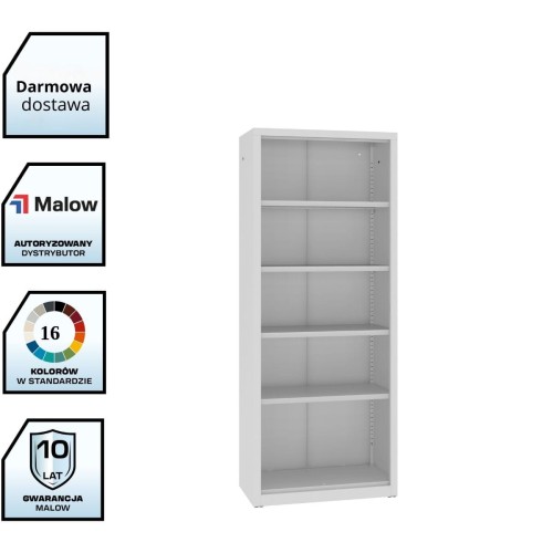 Wysoki regał metalowy zamknięty na segregatory A4 RZ 202 LX – 800 mm z darmową dostawą
