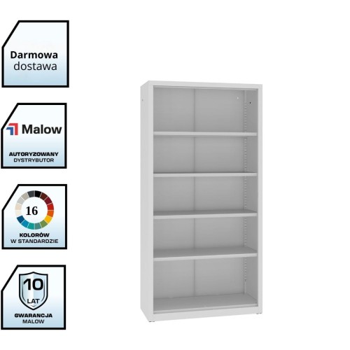 Wysoki regał metalowy zamknięty na segregatory A4 RZ 203 LX – 1000 mm z darmową dostawą