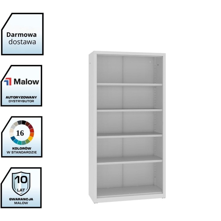 Wysoki regał metalowy zamknięty na segregatory A4 RZ 203 LX – 1000 mm z darmową dostawą