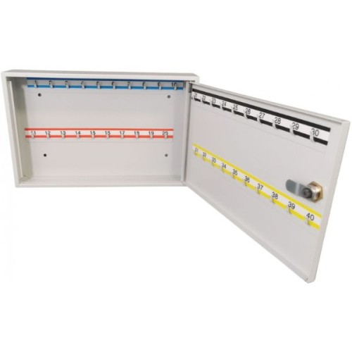 Szafka na klucze SK 40 popielata RAL 7035 Leomar – metalowa na 40 kluczy