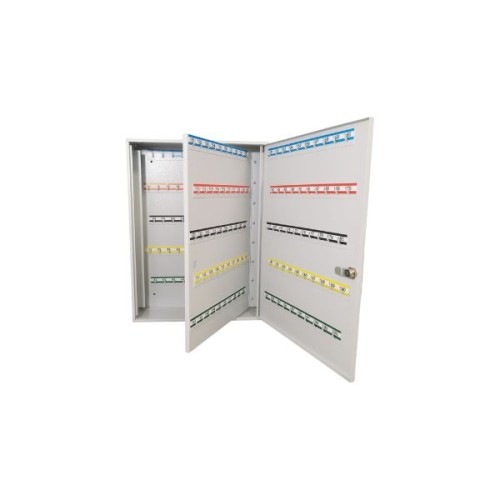 Otwarta szafka na klucze SK 200 popielata RAL 7035 Leomar – metalowa na 200 kluczy