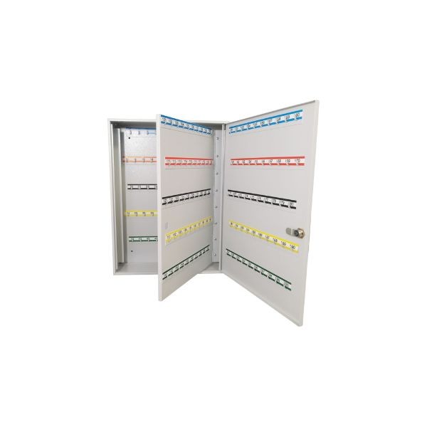 Otwarta szafka na klucze SK 200 popielata RAL 7035 Leomar – metalowa na 200 kluczy