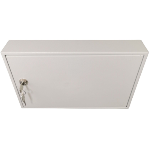 Zamknięta szafka na klucze SKR 40 popielata RAL 7035 Leomar – regulowana 40 kluczy