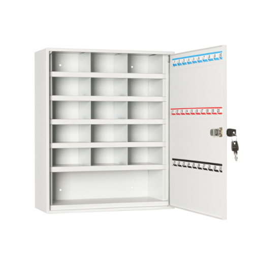 Otwarta metalowa szafka przegródkowa SP 16-30H popielata RAL 7035 Leomar