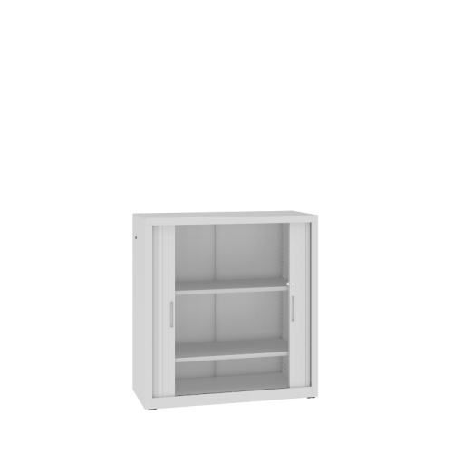 Otwarta szafa aktowa metalowa żaluzjowa SBM 105 M LX Malow – niska szafa na segregatory 60 cm / 26 segregatorów