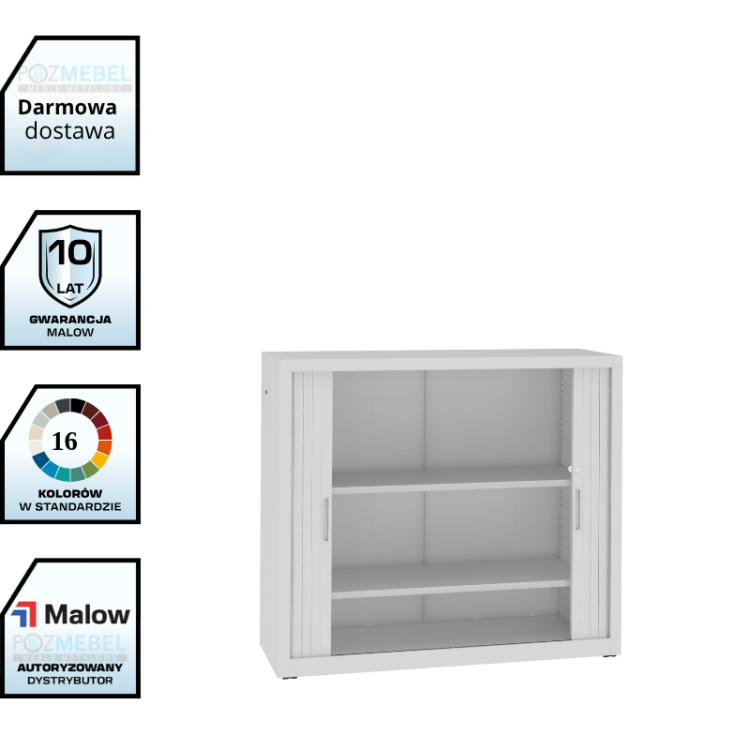 Szafa aktowa metalowa żaluzjowa SBM 109 M LX Malow – szeroka szafa na segregatory 120 cm / 32 segregatory z darmową dostawą