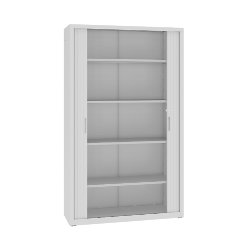 Otwarta szafa aktowa metalowa żaluzjowa SBM 217 M LX Malow – duża szafa na segregatory 120 cm / 80 segregatorów