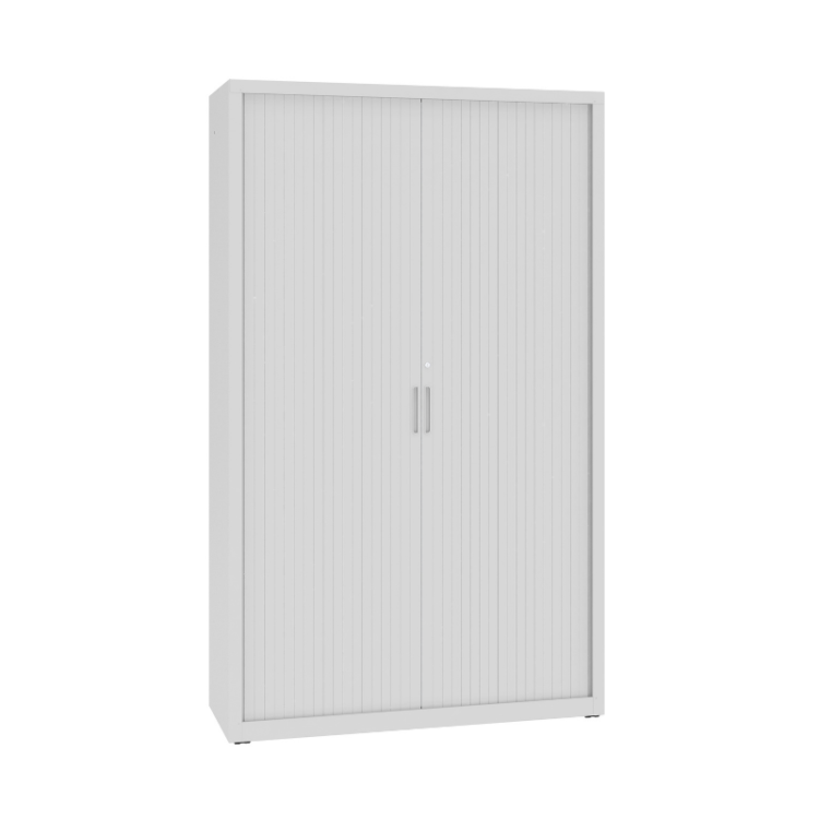 Zamknięta szafa aktowa metalowa żaluzjowa SBM 217 M LX Malow – duża szafa na segregatory 120 cm / 80 segregatorów