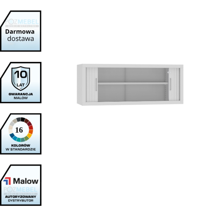 Nadstawka metalowa żaluzjowa SBM 406 M LX Malow – nadstawka do szaf o szerokości 120 cm z darmową dostawą