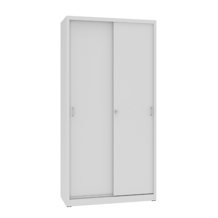 Zamknięta metalowa szafa aktowa z drzwiami przesuwnymi SBM 222 Malow – wysoka szafa na segregatory 100 cm / 65 segregatorów