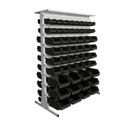 Stojak warsztatowy dwustronny Leomar SD AI 6/AII 8/AIII 4 – 104 pojemniki czarne