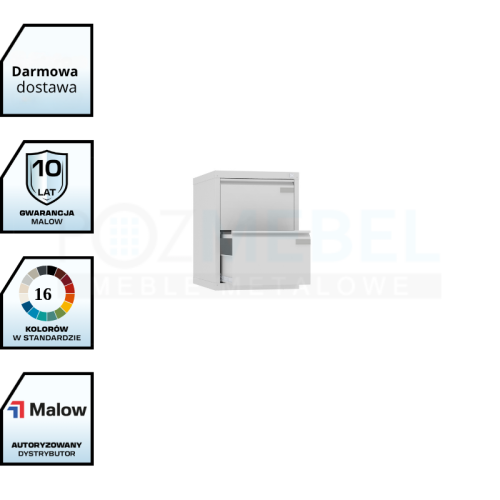Nadstawka do szaf kartotekowych NSZK 104 Malow A4 – 2 szuflady z darmową dostawą