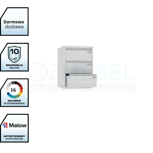 Nadstawka do szaf kartotekowych NSZK 304/3 Malow A5 – 3 szuflady z darmową dostawą