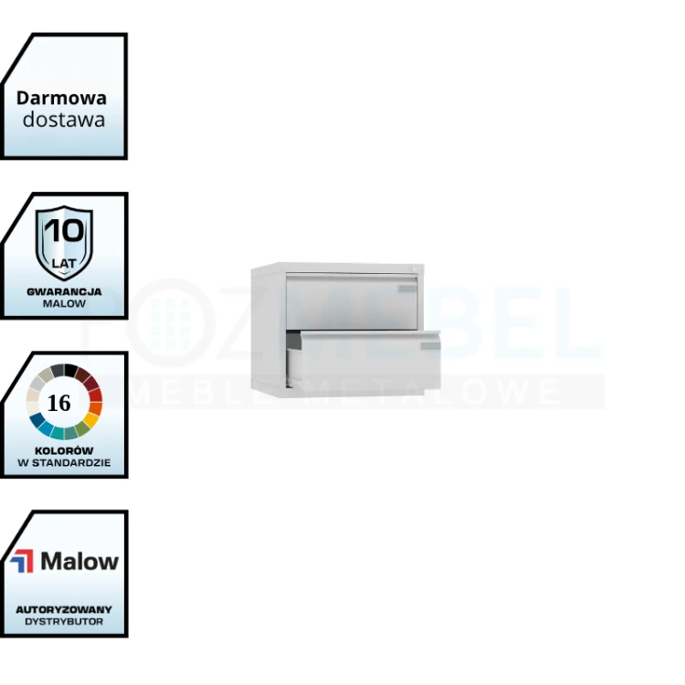 Nadstawka do szaf kartotekowych NSZK 318/2 Malow B5 – 2 szuflady z darmową dostawą