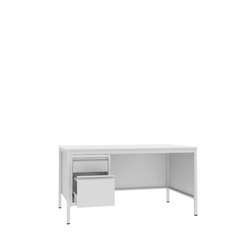 Otwarta biurko lekarskie BIM 022 st 740x1600x800 mm z kontenerkiem i szufladą na teczki A4 Malow