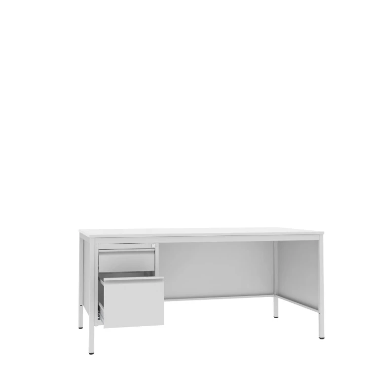 Otwarte biurko lekarskie BIM 032 st 740x1600x800 mm Malow z kontenerkiem i szufladą na teczki A4 z darmową dostawą