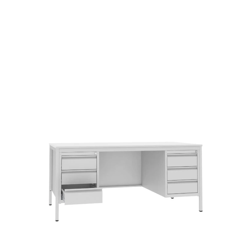 Otwarta biurko lekarskie BIM 051 st 740x1600x800 mm Malow z dwoma kontenerkami 6 szuflad RODO z darmową dostawą