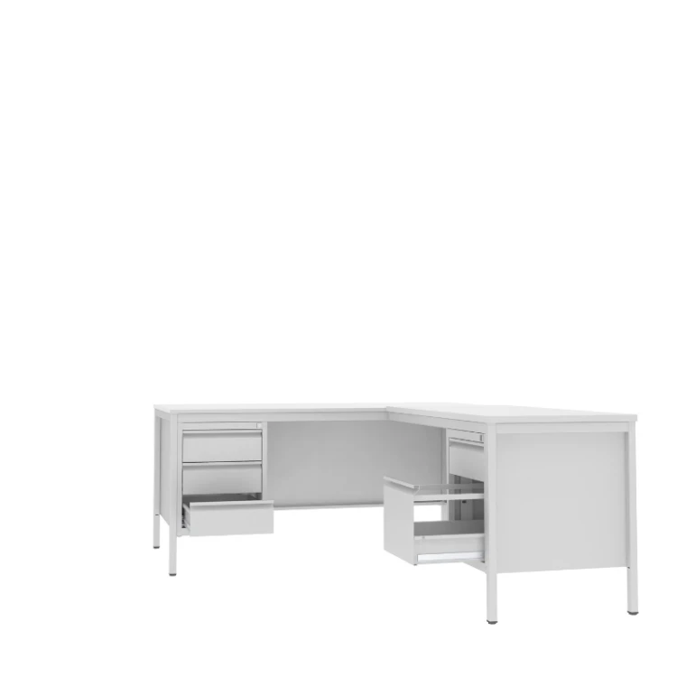 Otwarta biurko lekarskie narożne BIM 071 st 1600x800 mm + dostawka 1200 mm Malow 6 szuflad z darmową dostawą