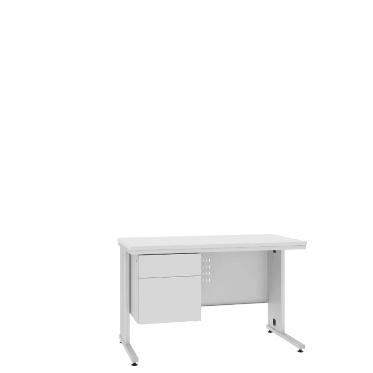 Zamknięte biurko lekarskie BIM 212 S 740–770x1200x600 mm Malow z kontenerkiem 2 szuflady z darmową dostawą