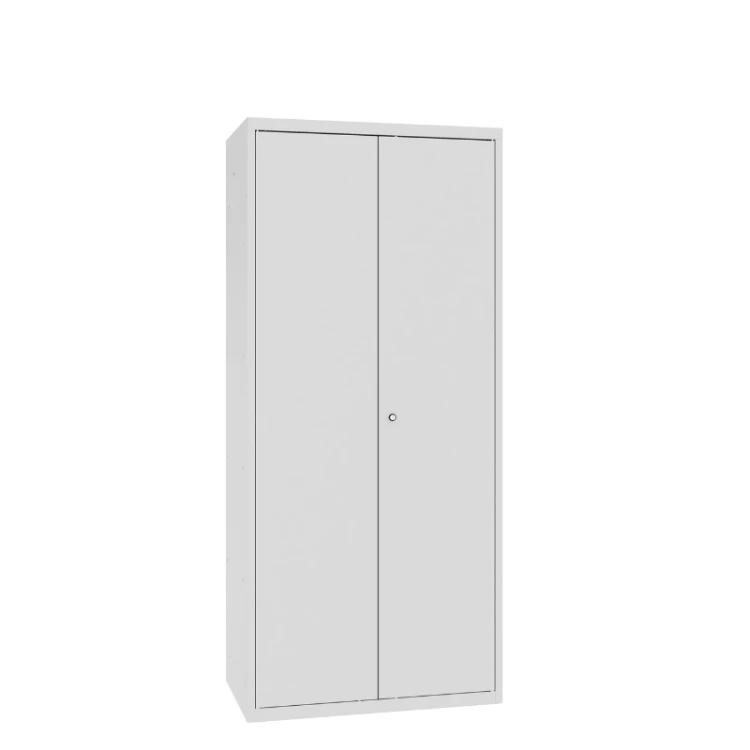 Zamknięta szeroka metalowa szafa gospodarcza MSU 82 Malow na środki czystości i sprzęt do sprzątania 1800x800x500 mm z darmową dostawą