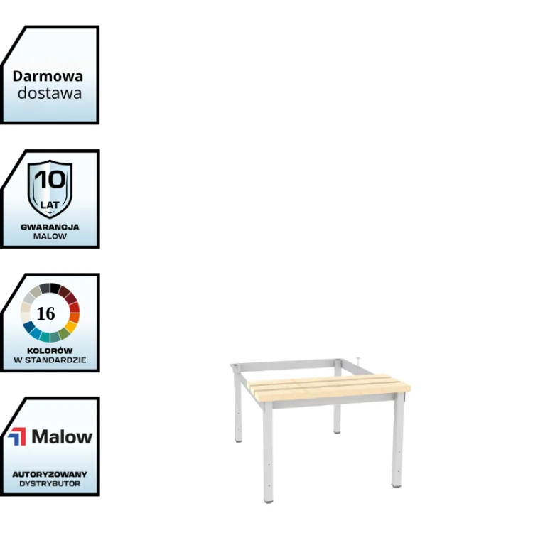 Podstawa ekonomiczna z siedziskiem P 323 W Malow do szafy socjalnej 60 cm z darmowa dostawa