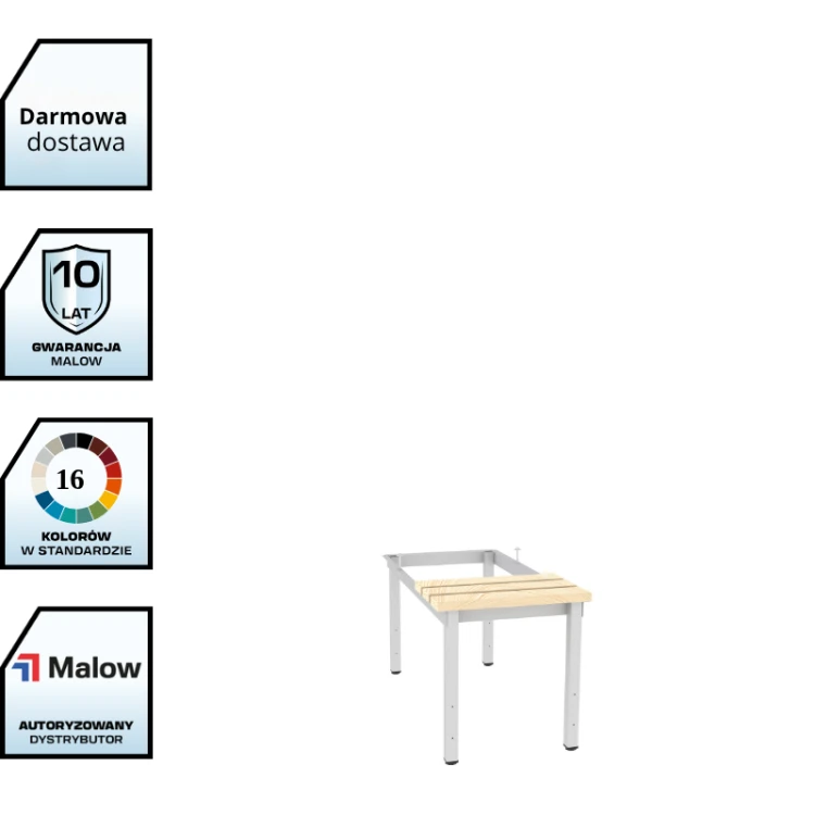 Podstawa ekonomiczna z siedziskiem P 413 W Malow do szafy socjalnej 40 cm z  darmowa dostawa