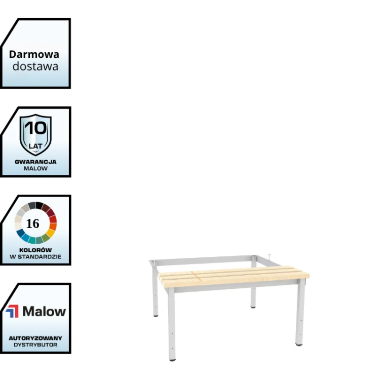 Podstawa ekonomiczna z siedziskiem P 423 W Malow do szafy socjalnej 80 cm z darmowa dostawa