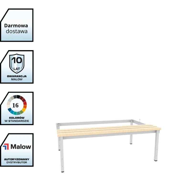 Podstawa ekonomiczna z siedziskiem P 433 W Malow do szafy socjalnej 120 cm z darmowa dostawa