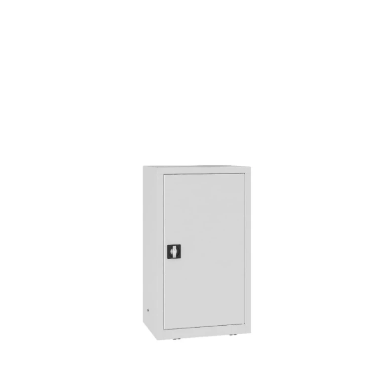 Zamknięta szafa warsztatowa LMSW 106g W Malow 1040x600x435 mm – niska szafa metalowa z 1 drzwiami i 2 półkami z darmową dostawą