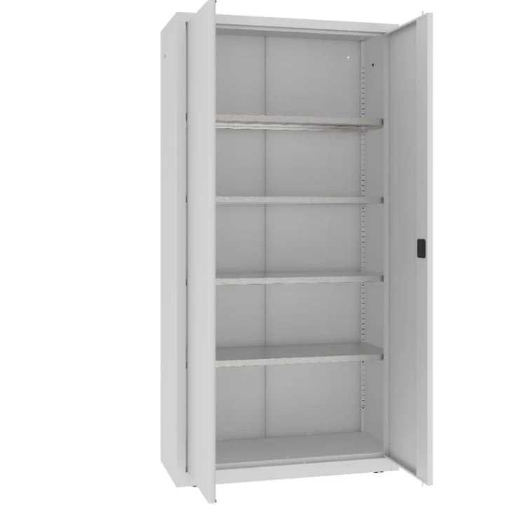 Otwarta szafa warsztatowa LMSW 210g Malow 1990x1000x435 mm – wysoka szafa metalowa dwuskrzydłowa z 4 półkami z darmową dostawą
