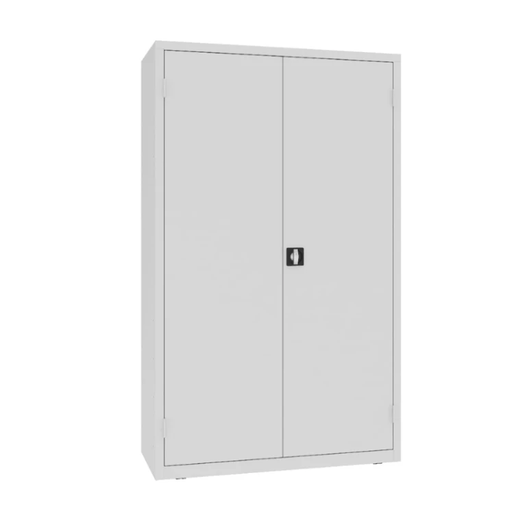 Zamknięta szafa warsztatowa narzędziowa MSW212/5-18 Malow 1990x1200x500 mm – wysoka szeroka szafa metalowa z 2 półkami, blokiem 2 szuflad i ścianką narzędziową z darmową dostawą