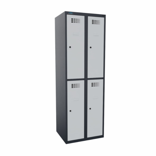 Grafitowa szafka metalowa skrytkowa Sus 322 W RAL 7016/7035