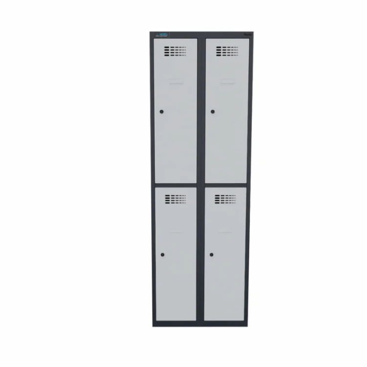 Grafitowa szafka metalowa skrytkowa Sus 322 W RAL 7016/7035 - outlet