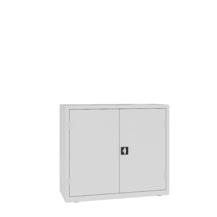Zamknięta szafa warsztatowa z półkami MSW112/5-22 Malow 1040x1200x500 mm – niska szeroka szafa metalowa z 2 wzmacnianymi półkami ocynkowanymi z darmową dostawą